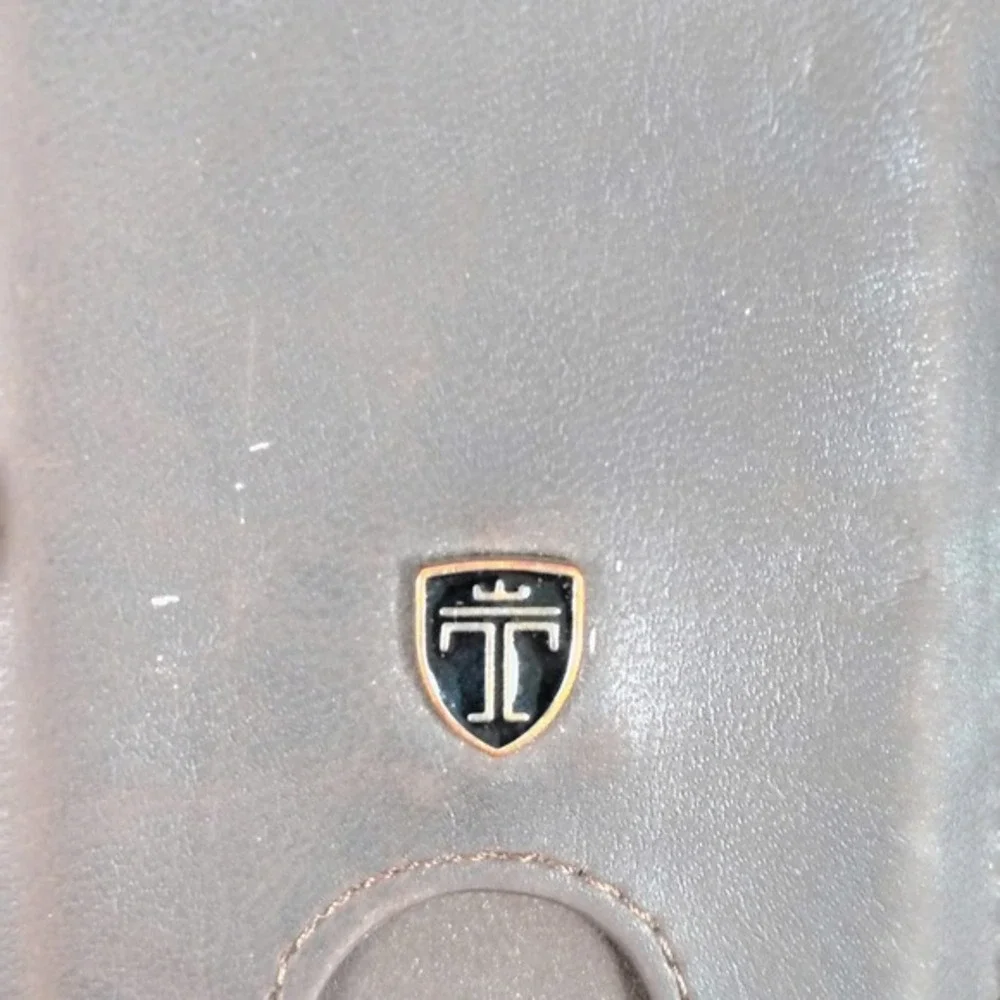 Travando Mens Leather Bifold Wallet with‎ Money Clip Brown Slim Card Holder Logo